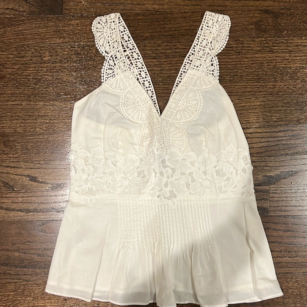 J Crew White Summer Blouse